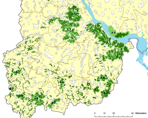 Ключові території, необхідні для збереженян степових біотопів в Київській області